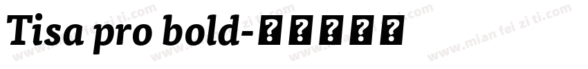 Tisa pro bold字体转换